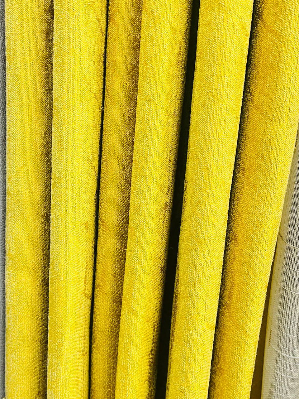 Yellow curtains